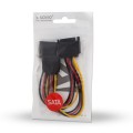 Kabel zasilający Savio AK-17 SATA 15 pin M - 2xSATA 15 pin F - 1048964