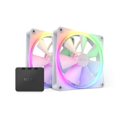 NZXT F140 PWM-Lüfter, 2er Pack inkl. Controller,weiß - 1885917