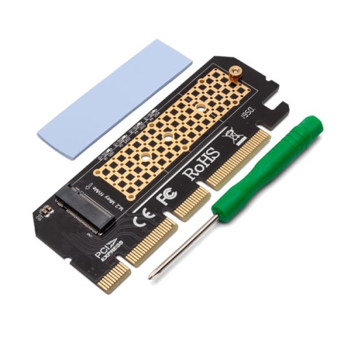 Karta rozszerzeń, adapter M.2 NVMe M-Key PCI-E Savio AK-41 - 1047833