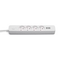 Listwa zasilająca przeciwprzepięciowa SAVIO LZ-12 4 gniazda i 3 gniazda USB-A, 1,5m - 1334976
