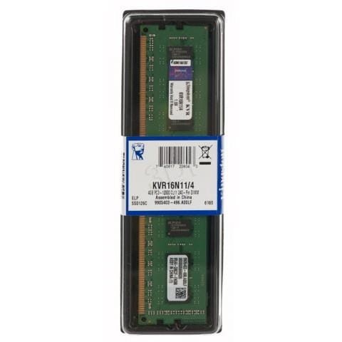 Pamięć DDR3 KINGSTON 4GB 1600MHz CL.11 DIMM x8 1.5V - 1965941