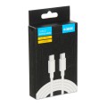 Kabel iBOX IKUTCS1W USB-C 60W 1m White - 1968011