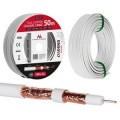 Kabel koncentryczny Maclean MCTV-471 satelitarny, antenowy RG6 50M 1.02CU+4.8FPE+CU/P+32*0.12CU+6.8PVC - 740026