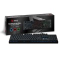 Klawiatura przewodowa SAVIO Tempest RX FULL Outemu BLUE, Gaming, mechaniczna, aluminiowa, podświetlana - 1066137