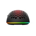 Mysz przewodowa SAVIO HEX-R Black 200-12000 DPI, PMW3327, 8 przycisków, Optyczna, ARGB, LED, Czarna - 1315168