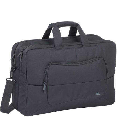 Torba do notebooka 17,3" RIVACASE Tegel czarna, z materiału wodoodpornego - 1194426