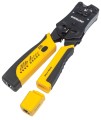 Zaciskarka wtyk&amp;oacute;w RJ45/RJ11/RJ12/RJ22 z testerem okablowania Intellinet - 1061598