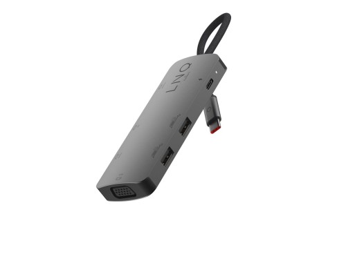 Replikator portów LINQ USB-C Hub 7w1 Triple Display MST - 1492063