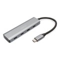 Hub USB Typ C DIGITUS 4-portowy 4x USB Typ C aluminium 5Gbps - 1922622