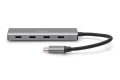 Hub USB Typ C DIGITUS 4-portowy 4x USB Typ C aluminium 5Gbps - 1970480