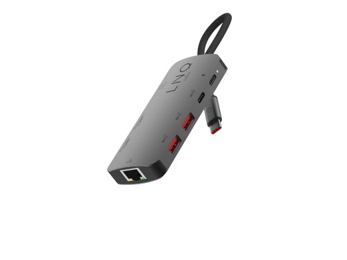 Replikator portów LINQ 8K PRO Multiport USB-C Hub 8w1 - 1970482
