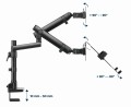 DISPLAY ACC MOUNTING ARM/NB TRAY MA-DA3-02 GEMBIRD - 1969350