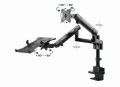 DISPLAY ACC MOUNTING ARM/NB TRAY MA-DA3-02 GEMBIRD - 1969351