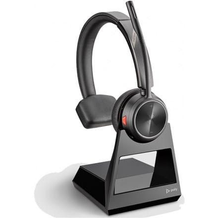 Poly Savi 7220 Office, S7220 D, OTH, BIN, DECT Poly Headset Savi 7220 Office Wbudowany mikrofon Nauszny bezprzewodowy Czarny - 1970633