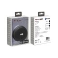 Przenośny Głośnik Bluetooth Micro USB Wysokiej jakości przewód 800mAh Niebieski V-TAC VT-6211 - 1977932