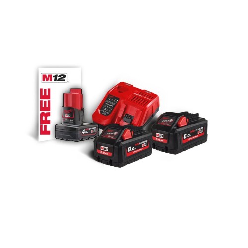 M18HNRG-802 NRG KIT: 2 SZTUKI AKU 8,0Ah +LADOWARKA - 1980182