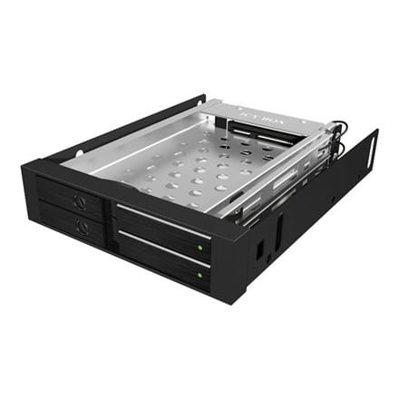 ICYBOX IB-2227StS IcyBox kieszeń wewnętrzna na 2 dyski 2,5 SATA HDD lub SSD, Czarna - 1981384