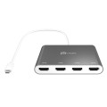 USB-C TO 4 PORT HDMI MULTI/MONITOR ADAPTER - 1981864