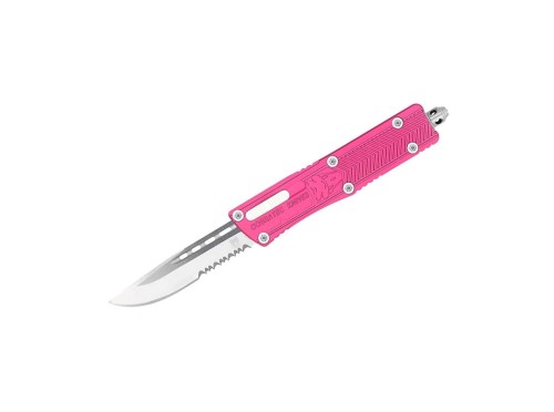 Nóż CobraTec Small Sidewinder Pink Drop Serrated - 1986209