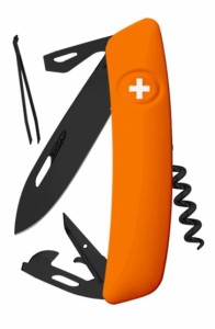 Scyzoryk SWIZA D03 Allblack, Orange 95 mm