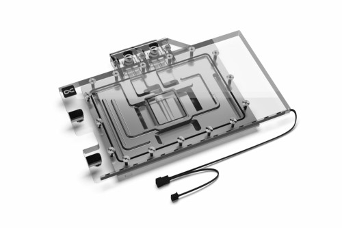 Alphacool Blok lodowy Aurora RTX 4070 TI ROG Strix z płytą tylną - Akryl + Nikiel - 1989168