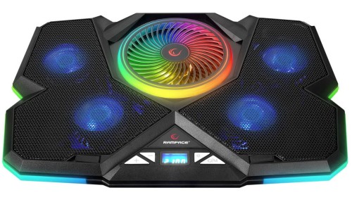 RAMPAGE PODSTAWKA CHŁODZĄCA BREZZE 5 FAN RGB LCD - 1989201