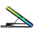 RAMPAGE PODSTAWKA CHŁODZĄCA BREZZE 5 FAN RGB LCD - 1989203
