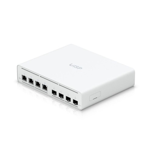 Ubiquiti UISP-S-Plus EU | Switch | 4x 2.5 GbE RJ45 Passive PoE, 4x SFP+, 160 W, Power TransPort - 1990024