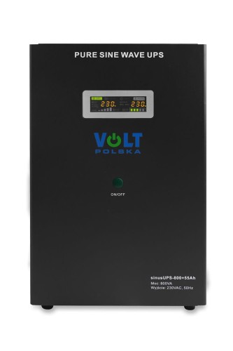 VOLT Zasilacz awaryjny SINUS UPS 800 + 55Ah (500/800W) - 1993568