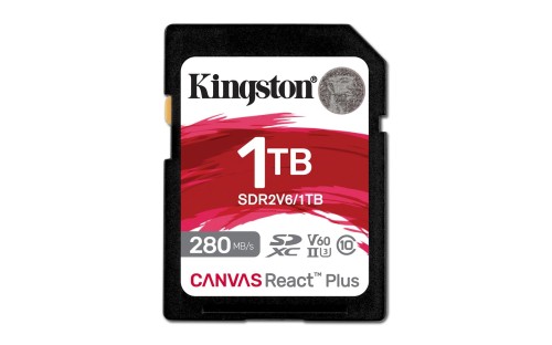KINGSTON microSDXC Canvas 1TB React Plus UHS-II 280R/150W U3 V60 for Full HD/4K - 1996962