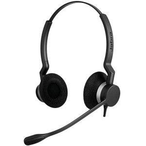 Jabra Biz 2300 Duo Zestaw słuchawkowy Przewodowa Opaska na głowę Biuro/centrum telefoniczne Bluetooth Czarny
