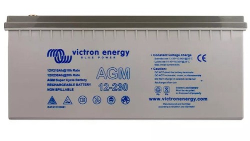 Akumulator Żelowy Victron Energy Agm Super 12/230 M8 (BAT412123081) - 1998345