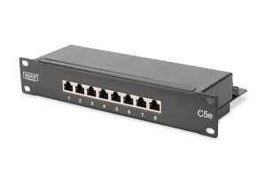 Patch panel DIGITUS 10" 8x RJ45 S/FTP kat. 5e 1U