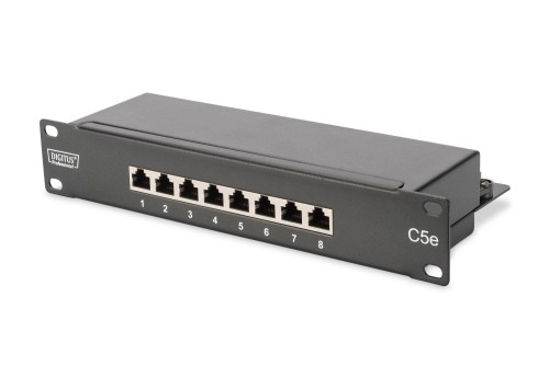 Patch panel DIGITUS 10" 8x RJ45 S/FTP kat. 5e 1U - 980867