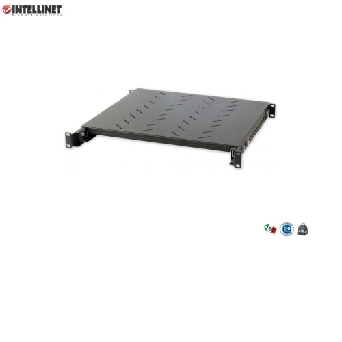 Półka do szafy 19" Intellinet 415mm 1U wysuwana 430-665m, czarna - 1396733