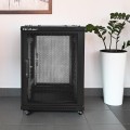 Szafa RACK Qoltec 19" | 15U | 600 x 600 x 855 | perforowane drzwi | stalowa obudowa - 1940313