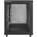 Szafa RACK Qoltec 19" | 15U | 600 x 600 x 855 | perforowane drzwi | stalowa obudowa - 1940314