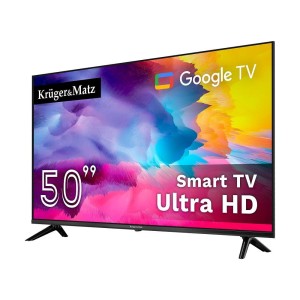 Telewizor Kruger&Matz 50"; UHD Google TV  DVB-T2/T/C  H.265  HEVC