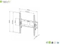 Uchwyt ścienny Techly 23"-55", 60kg slim - 1366381