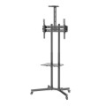 Stojak mobilny Techly 37''-70'', 50kg regulowany, 2xpółka - 1875844