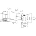 Uchwyt na Słup Techly 17"-32", 8kg przegubowy - 1366194