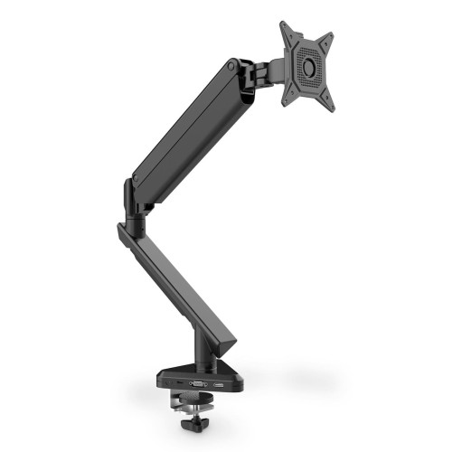 Ramię biurkowe pojedyńcze z zaciskiem DIGITUS 1xLCD z sprężyną gazową i zintegrawaną stacją dokującą max. 30" i 9kg PD 3.0 - 1626625