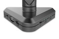 Ramię biurkowe pojedyńcze z zaciskiem DIGITUS 1xLCD z sprężyną gazową i zintegrawaną stacją dokującą max. 30" i 9kg PD 3.0 - 1666628