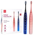 Zestaw szczoteczek sonicznych Oclean Find Duo Set (czerwony/niebieski) - 1500397