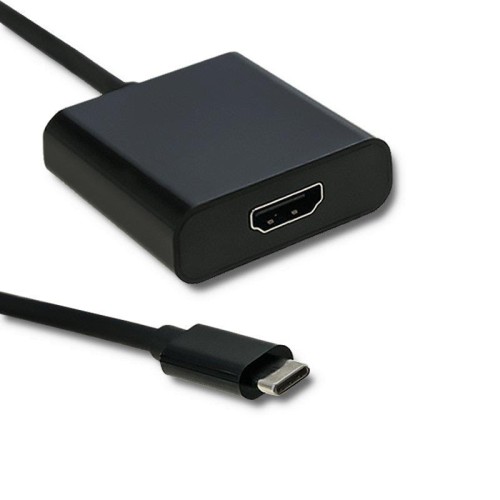 Kabel adapter Qoltec USB typ C M / HDMI F | 4K | 0,23m - 973694