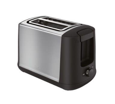 TEFAL | Toster | TT340830 | Ilość slotów: 2 | Materiał obudowy: Stal nierdzewna | Stal nierdzewna/Czarny - 2001611