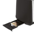 TEFAL | Toster | TT340830 | Ilość slotów: 2 | Materiał obudowy: Stal nierdzewna | Stal nierdzewna/Czarny - 2001615