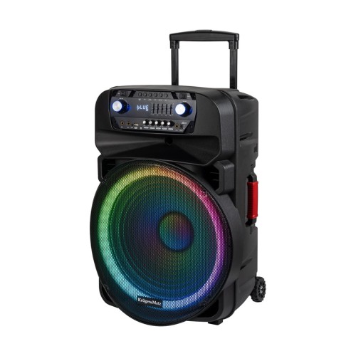 Aktywna kolumna głośnikowa (z 2 mikrofonami bezprzewodowymi UHF, SD, Bluetooth, FM, USB, LED) 60 Watt - 2002639