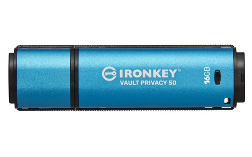 KINGSTON FLASH 16GB IronKey Vault Privacy 50 AES-256 Encrypted, FIPS 197 - 2007239