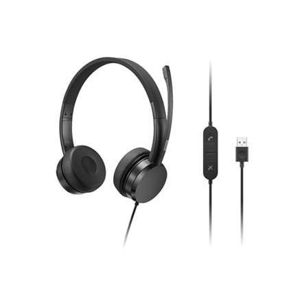 Przewodowe stereofoniczne słuchawki nauszne Lenovo USB-A - 2007533